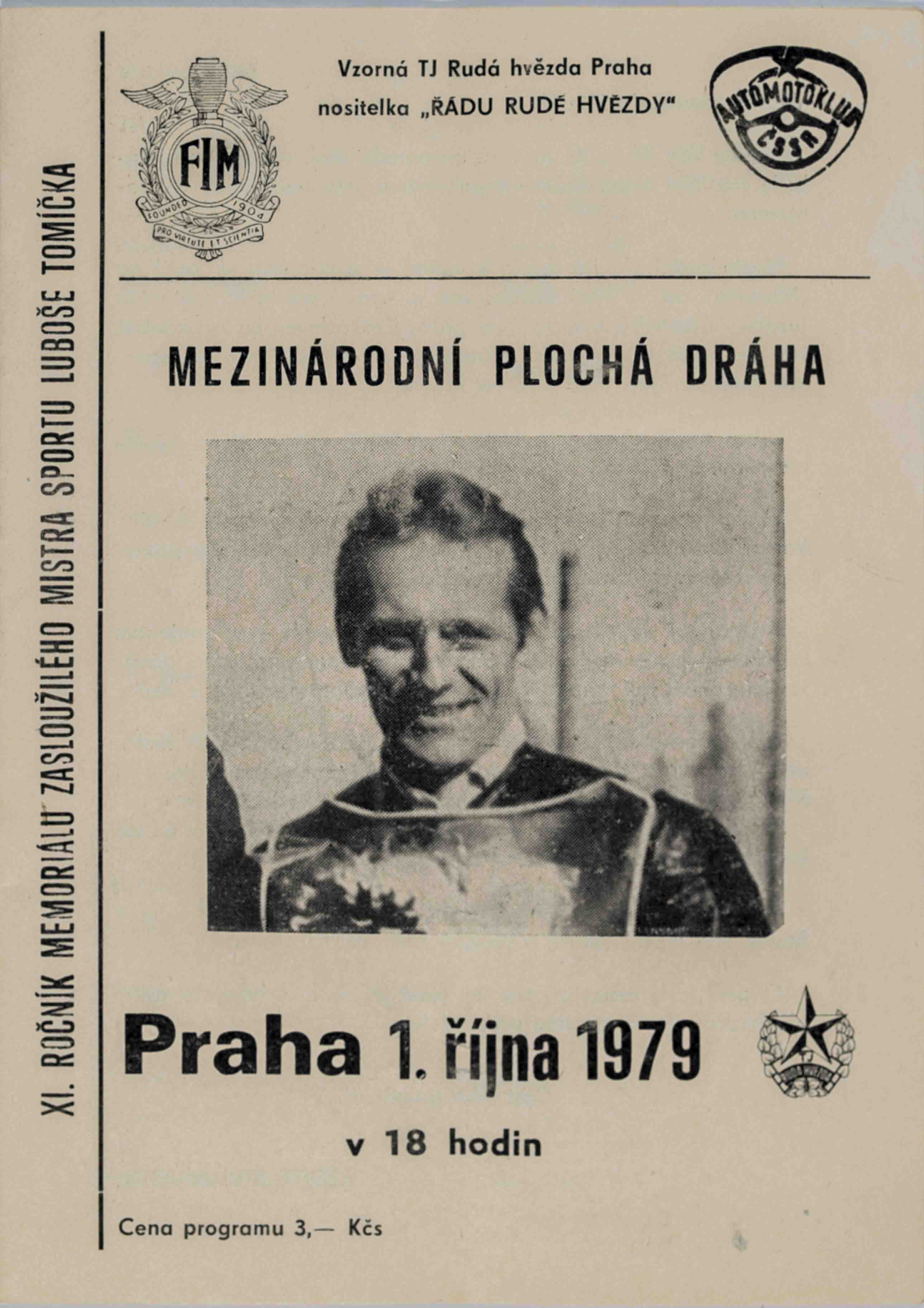 Program, Mezinárodní plochá dráha, 1979