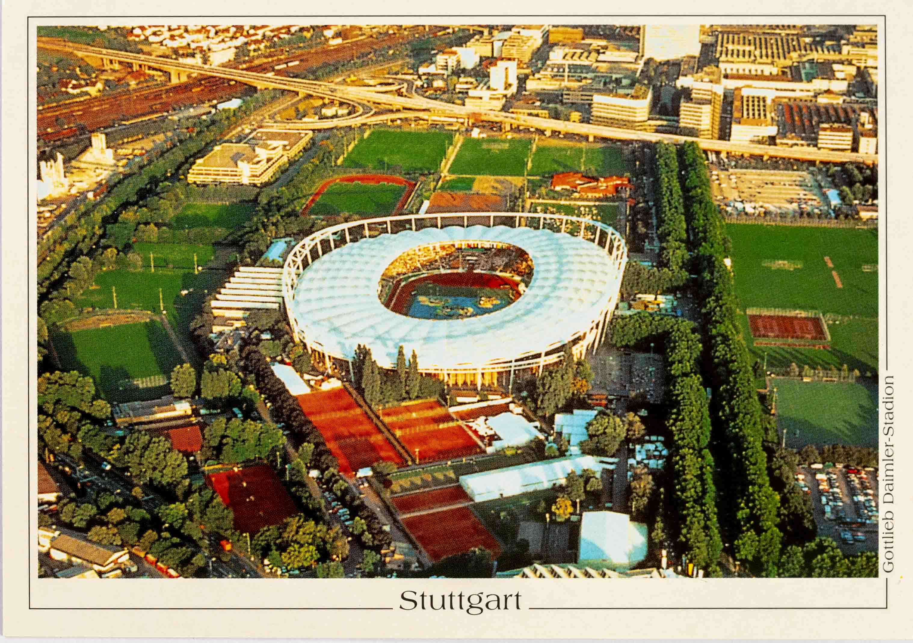 Pohlednice stadion, Stuttgart, Gottlieb - Daimler-Stadion