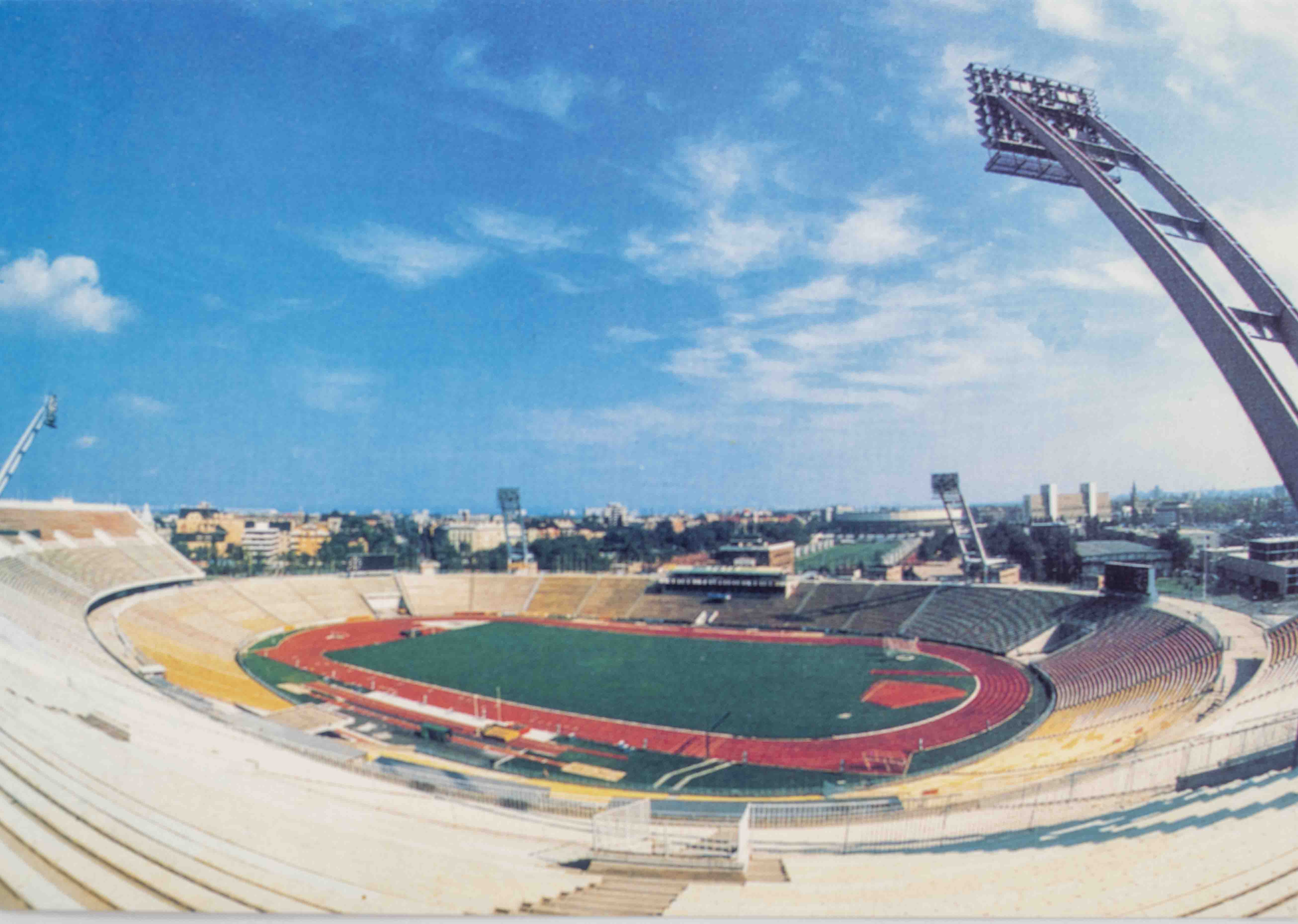 Pohlednice stadion, Népsatdion, Budapest, 1998