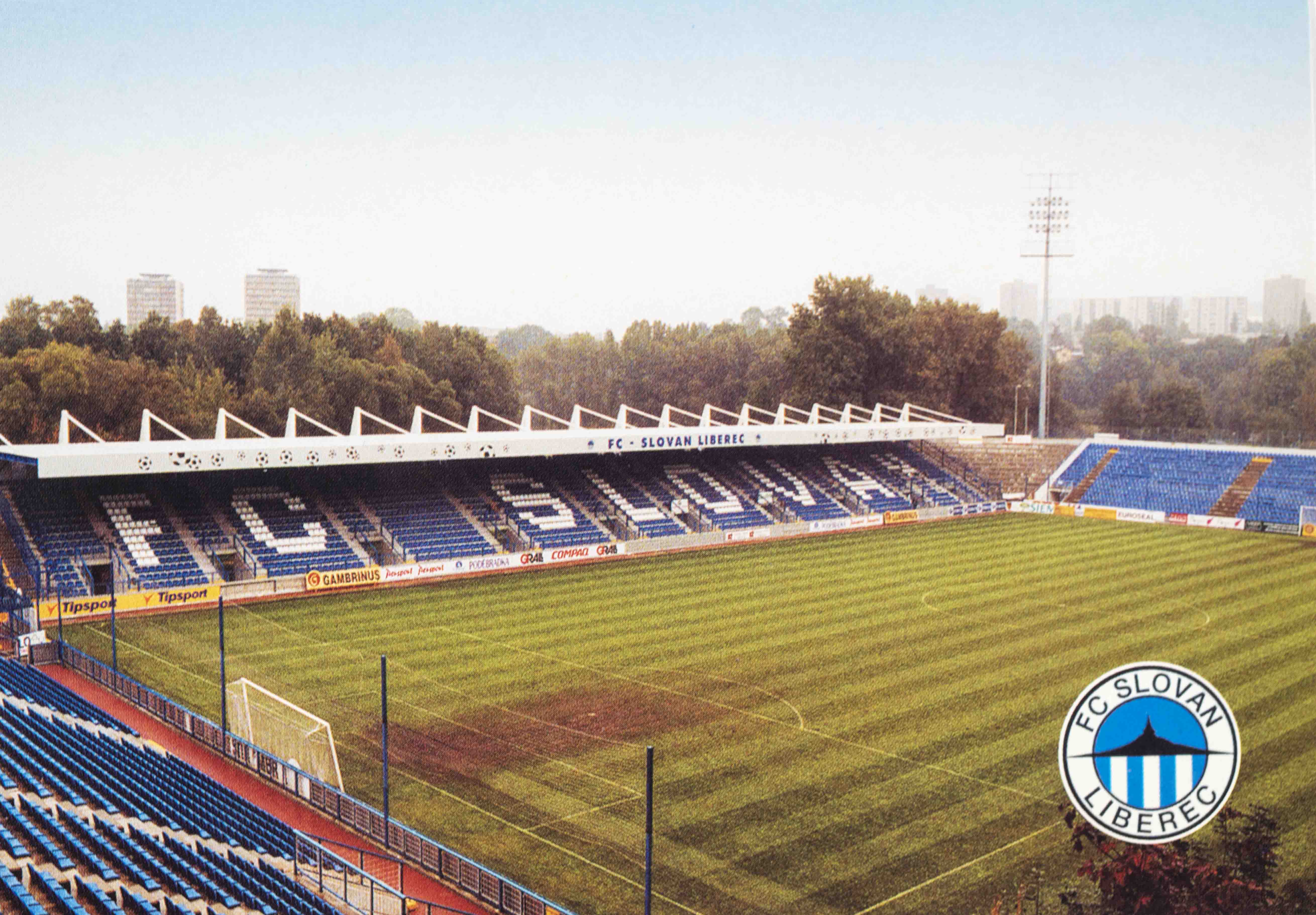 Pohlednice stadion, FC Slovan Liberec, Hřiště u Nisy