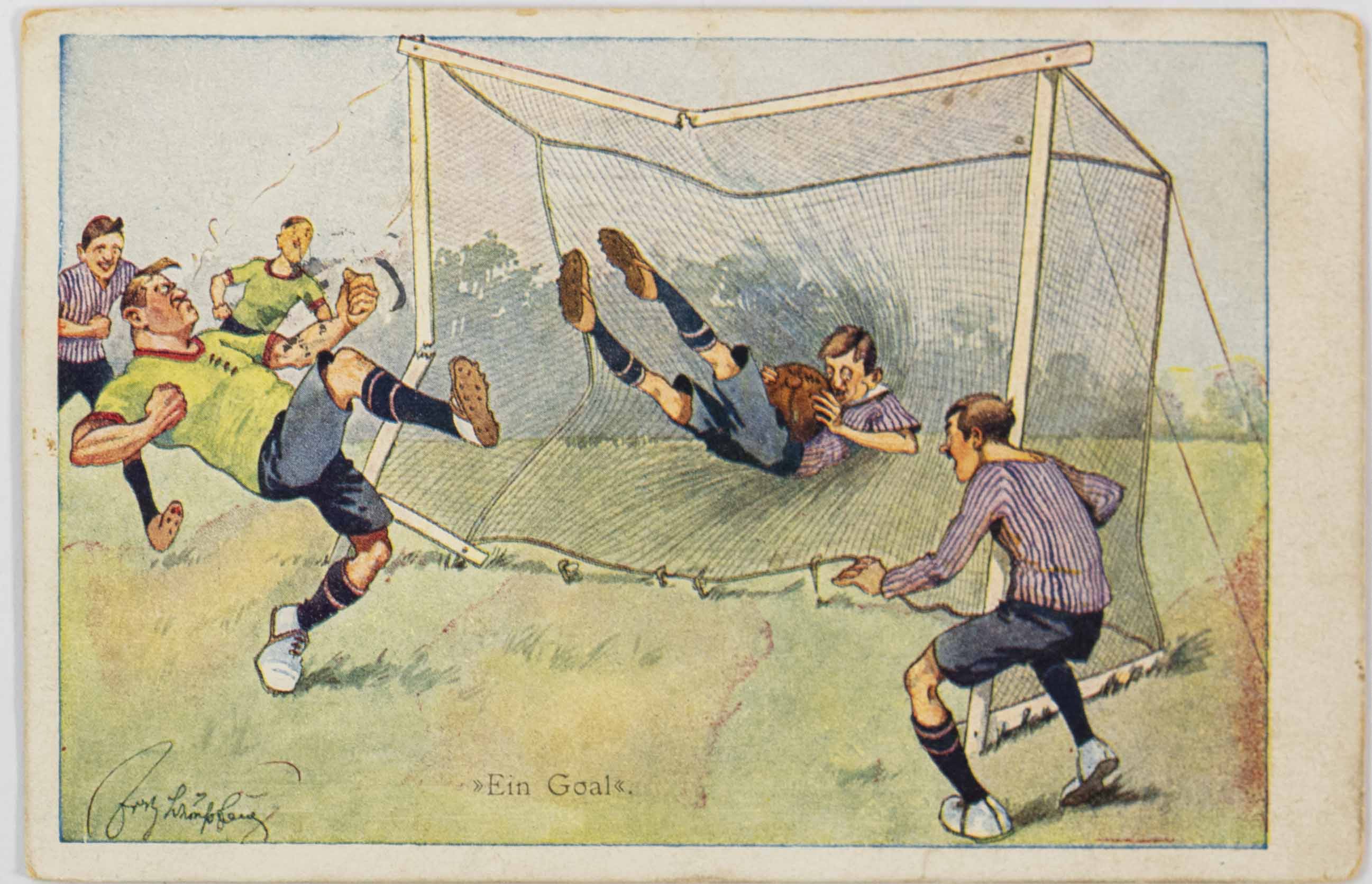 Pohlednice humor - Ein Goal, 1925