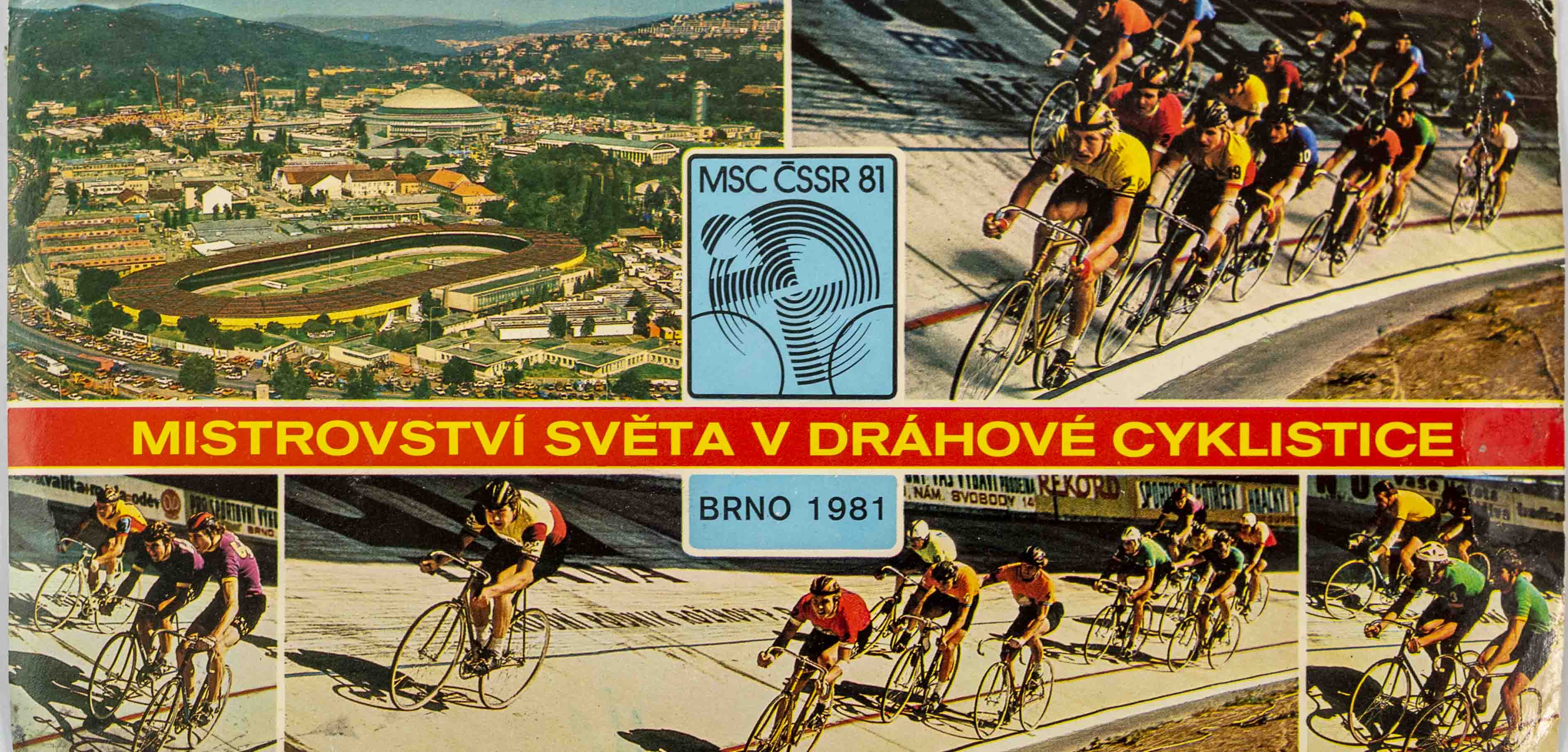 Pohlednice stadion DL, MS v dráhové cyklistice, 1981