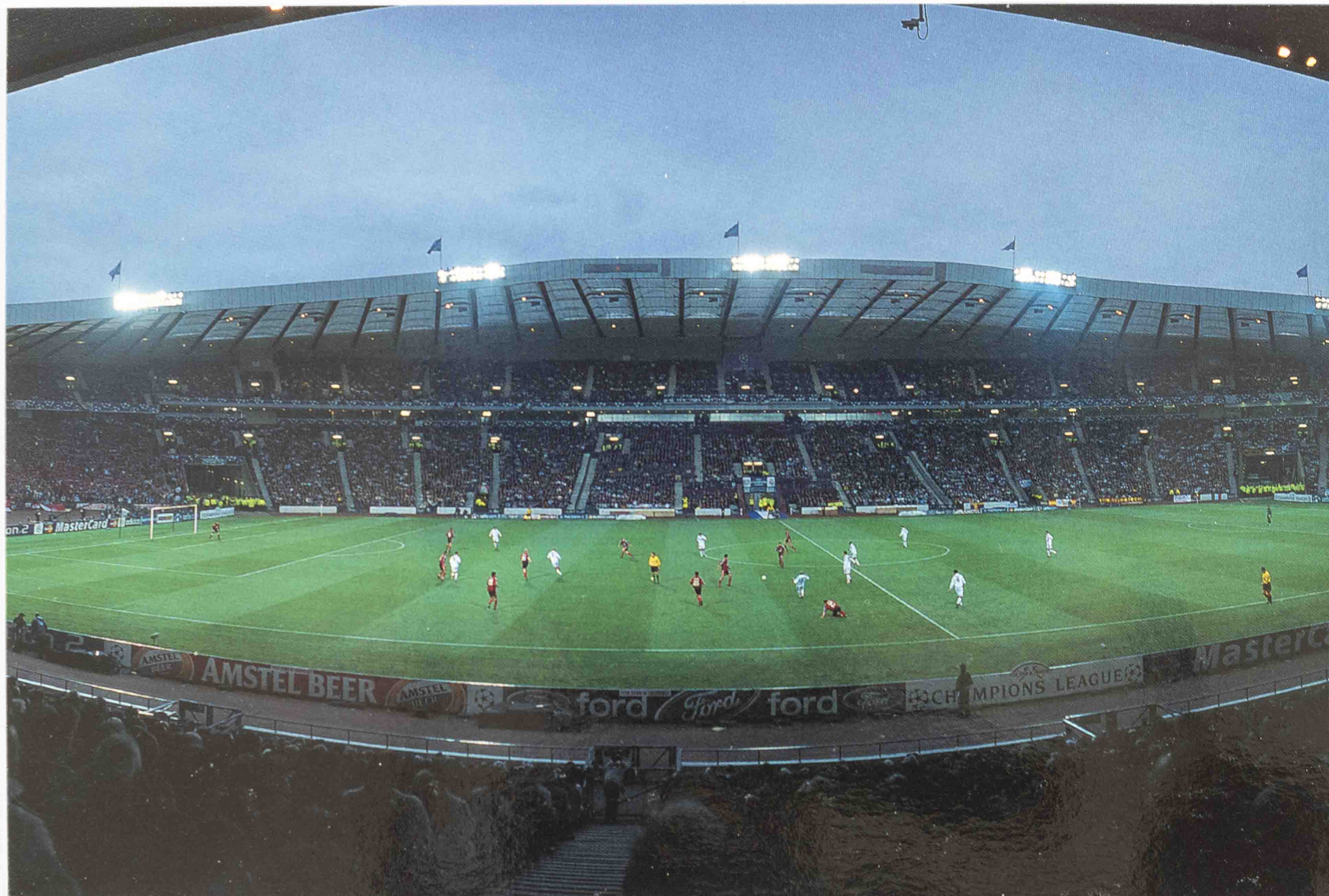 Pohlednice Stadion, Champions league final, Glasgow, 2002