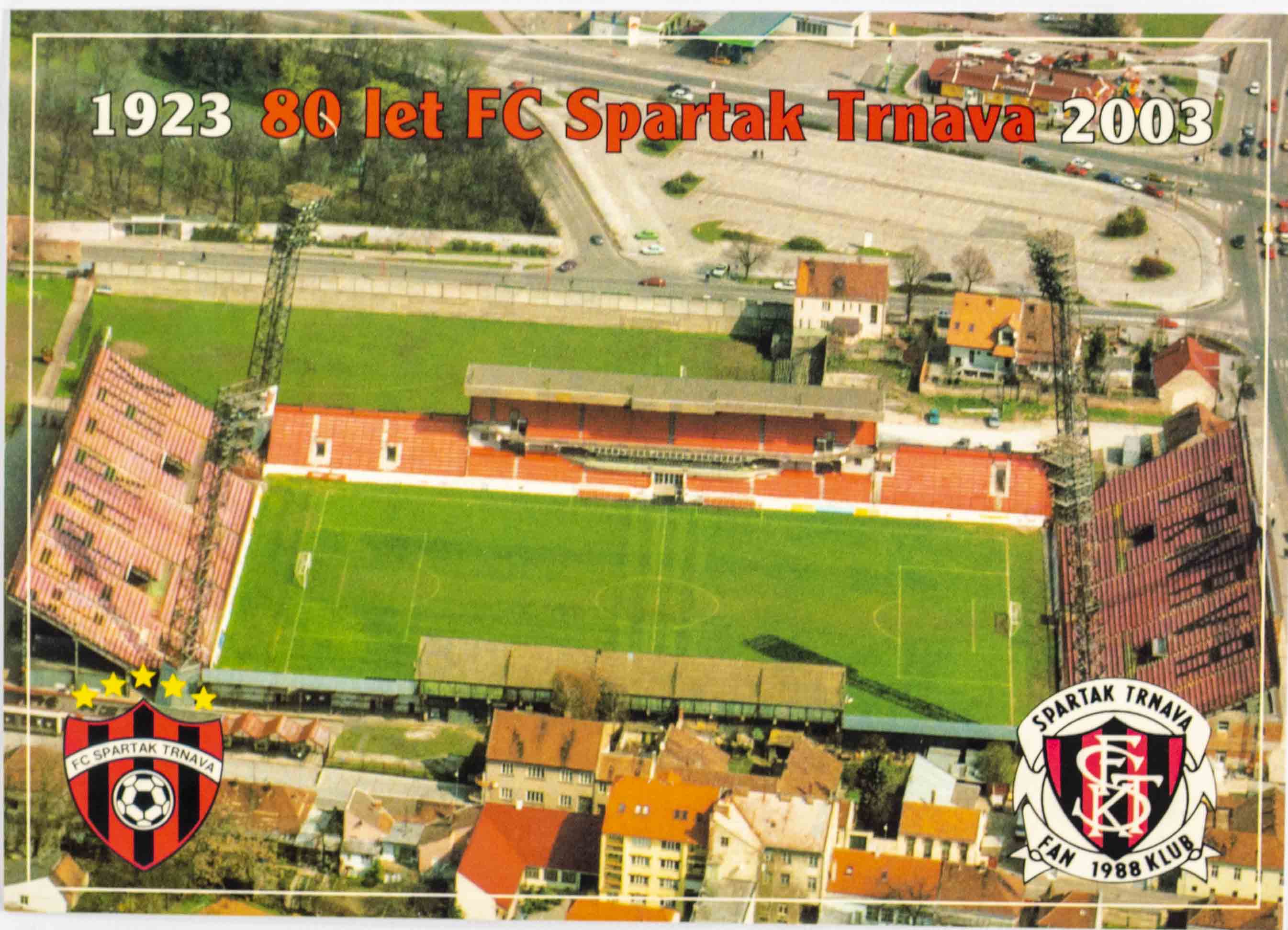 Pohlednice Stadion, 80 let FC Spartak Trnava, 2003