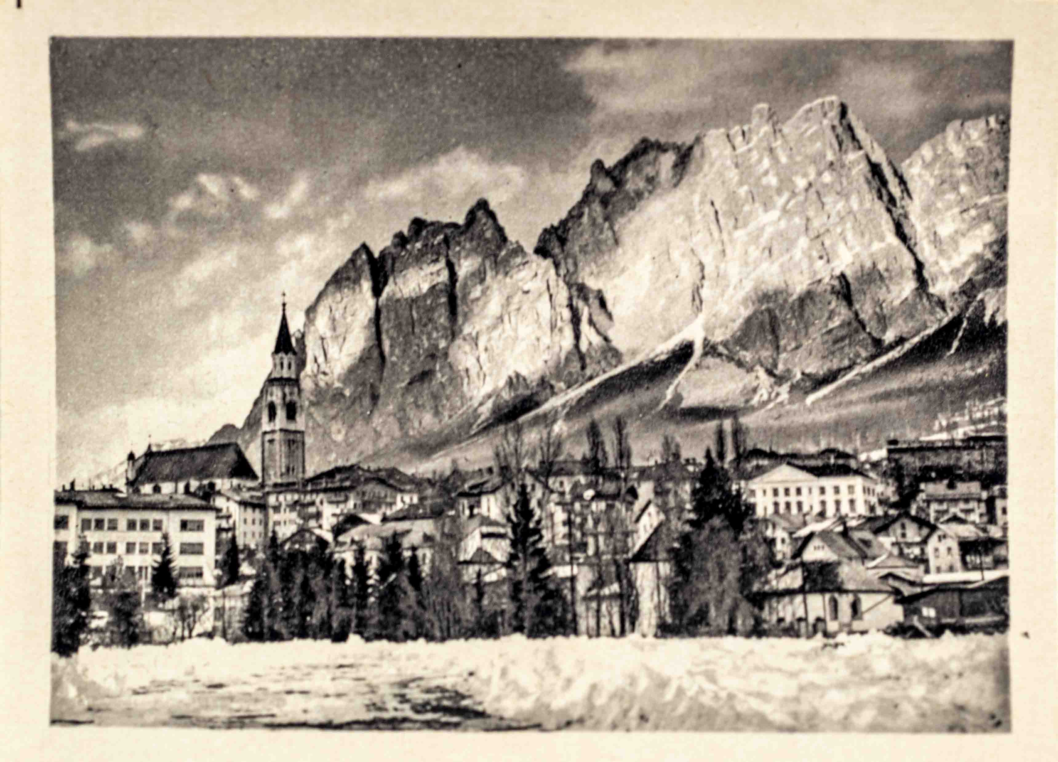 Kartička Olympia, Cortina d'Ampezzo, Monte Falorina, 1956 , 6