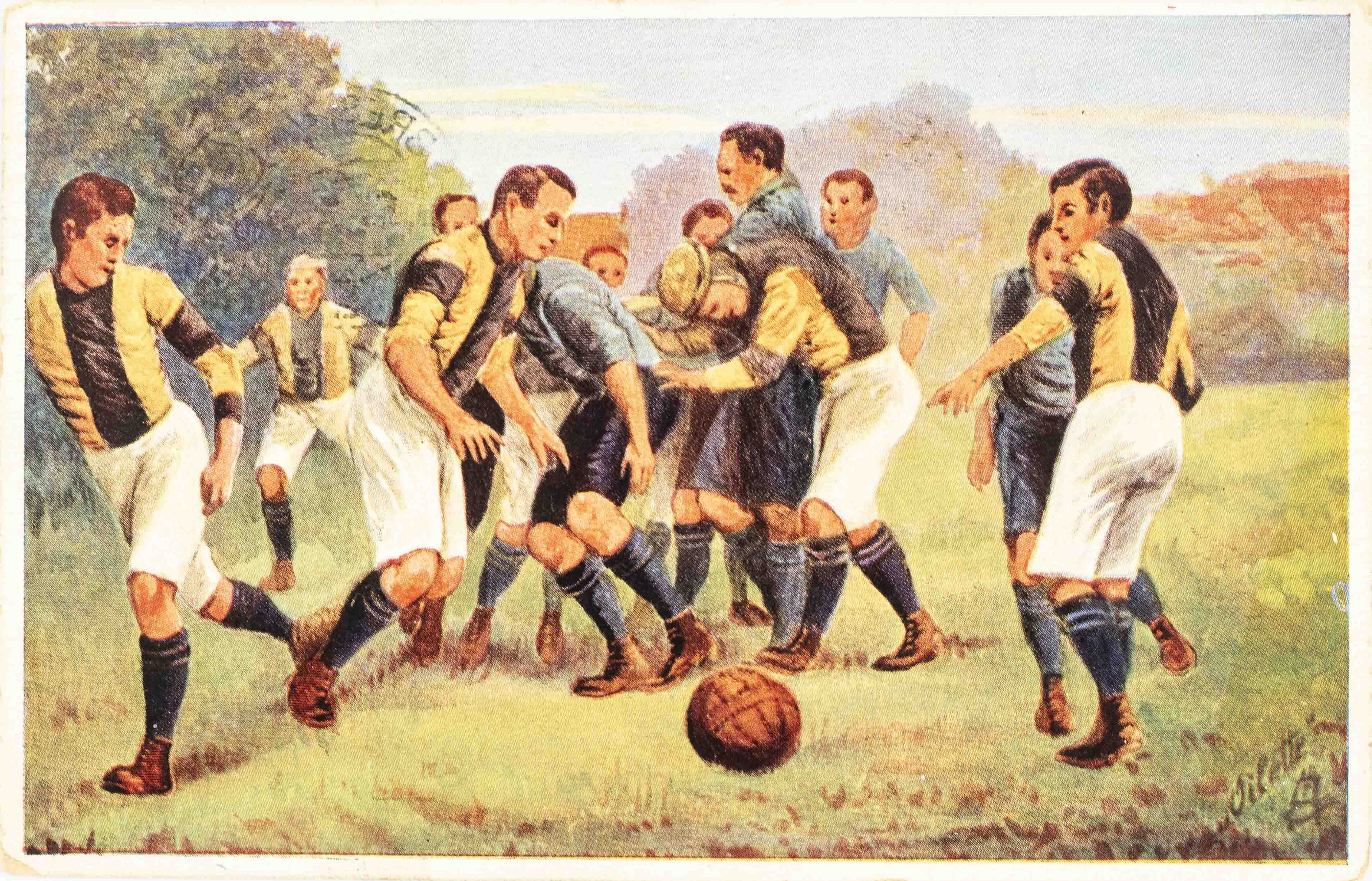 Pohlednice humor - Football , O LLette, 1911
