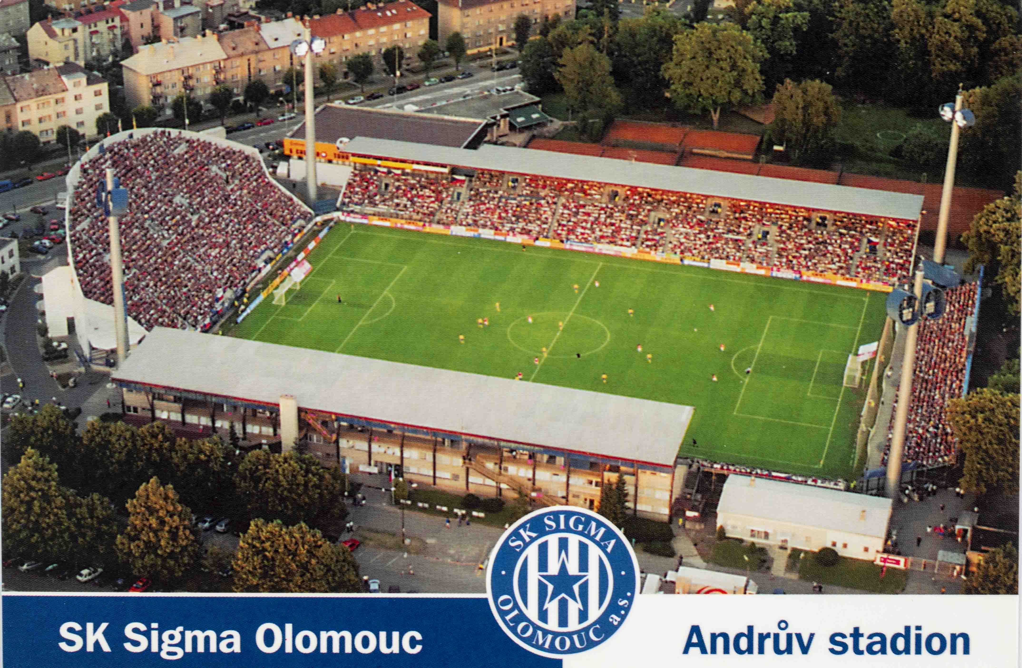 Pohlednice stadion, SK Sigma Olomouc, Andrův stadion