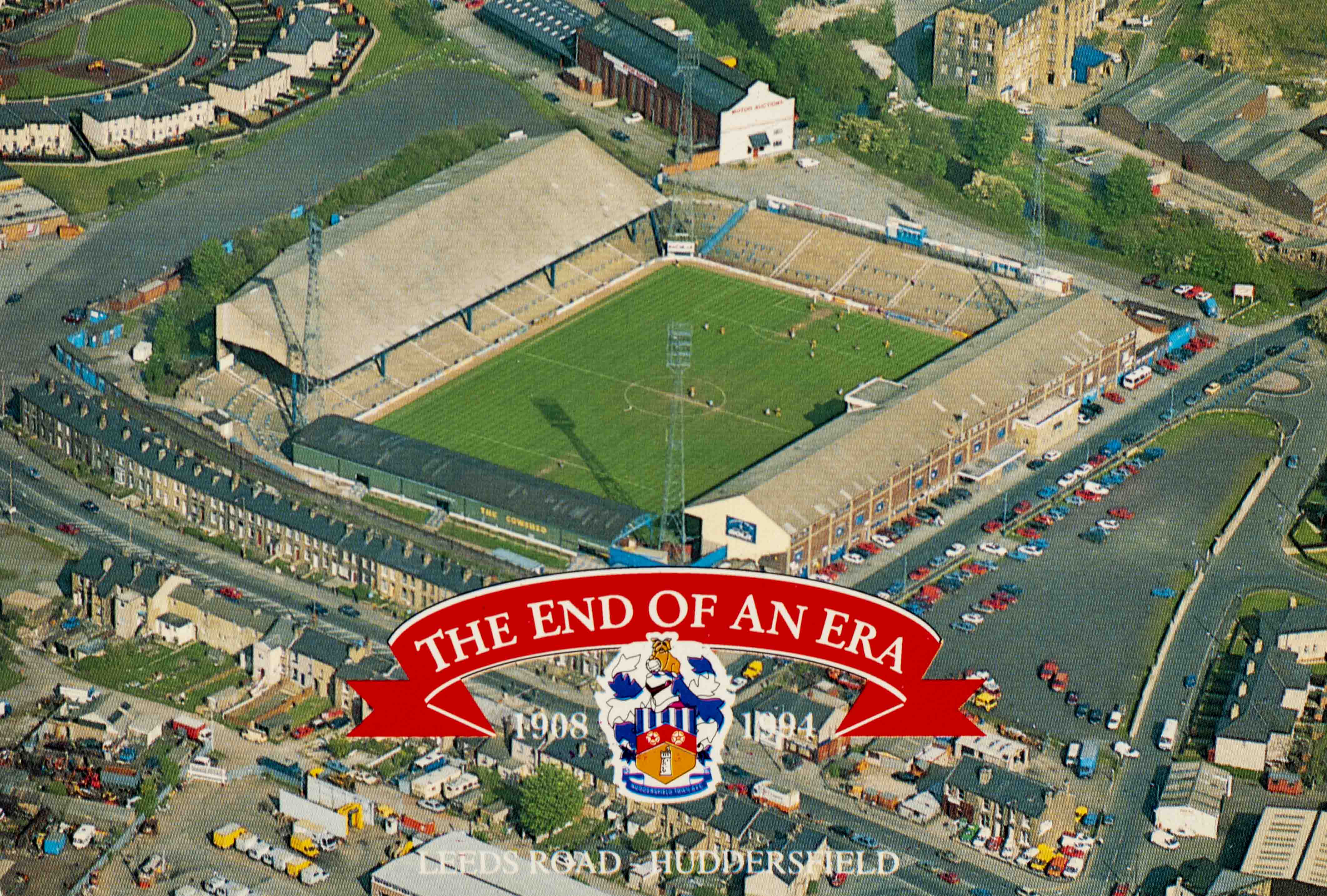 Pohlednice Stadion, The end of Era, Leads road Huddersfield