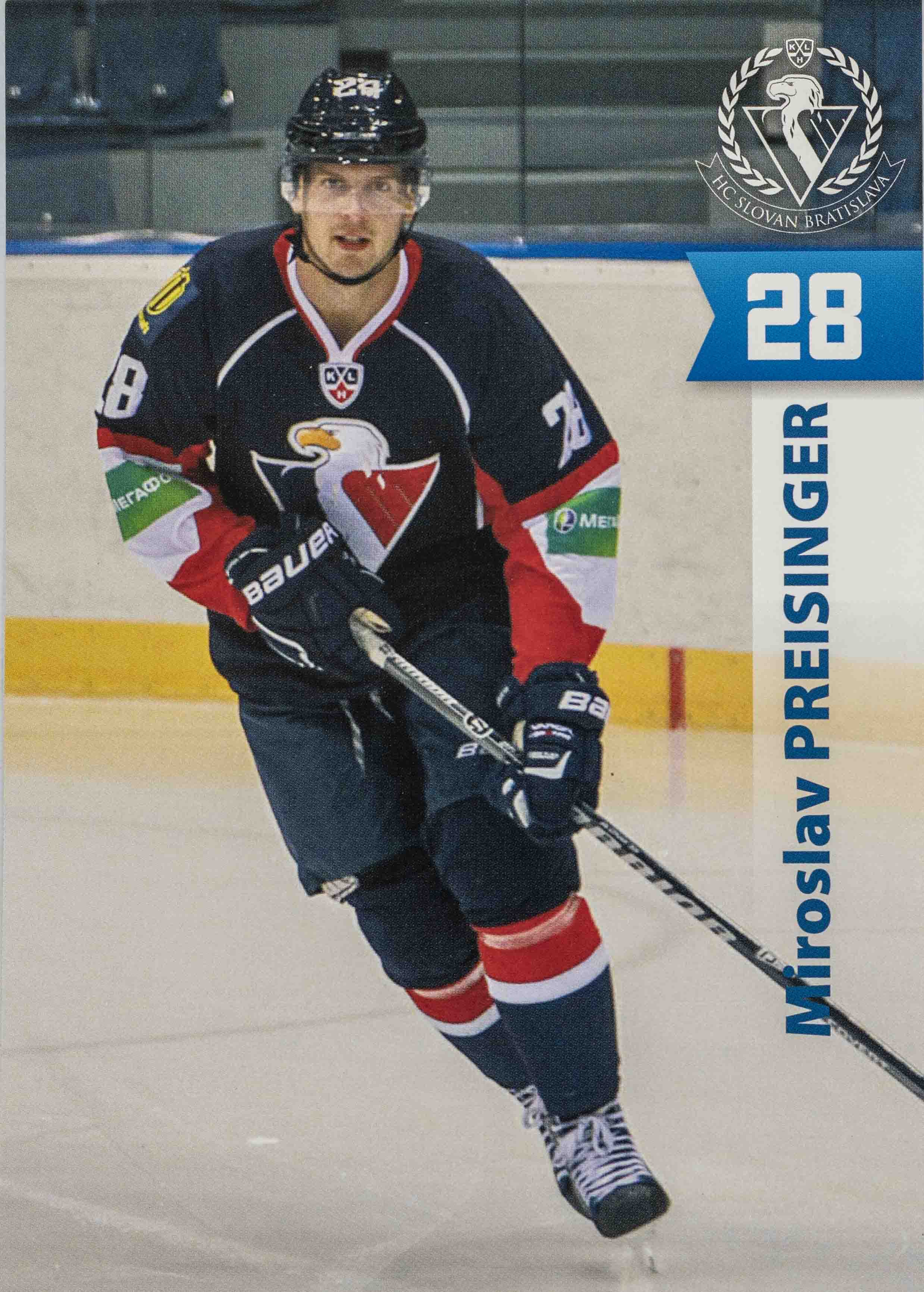 Hokejová karta, Miroslav Preisinger, HC Slovan Bratislava