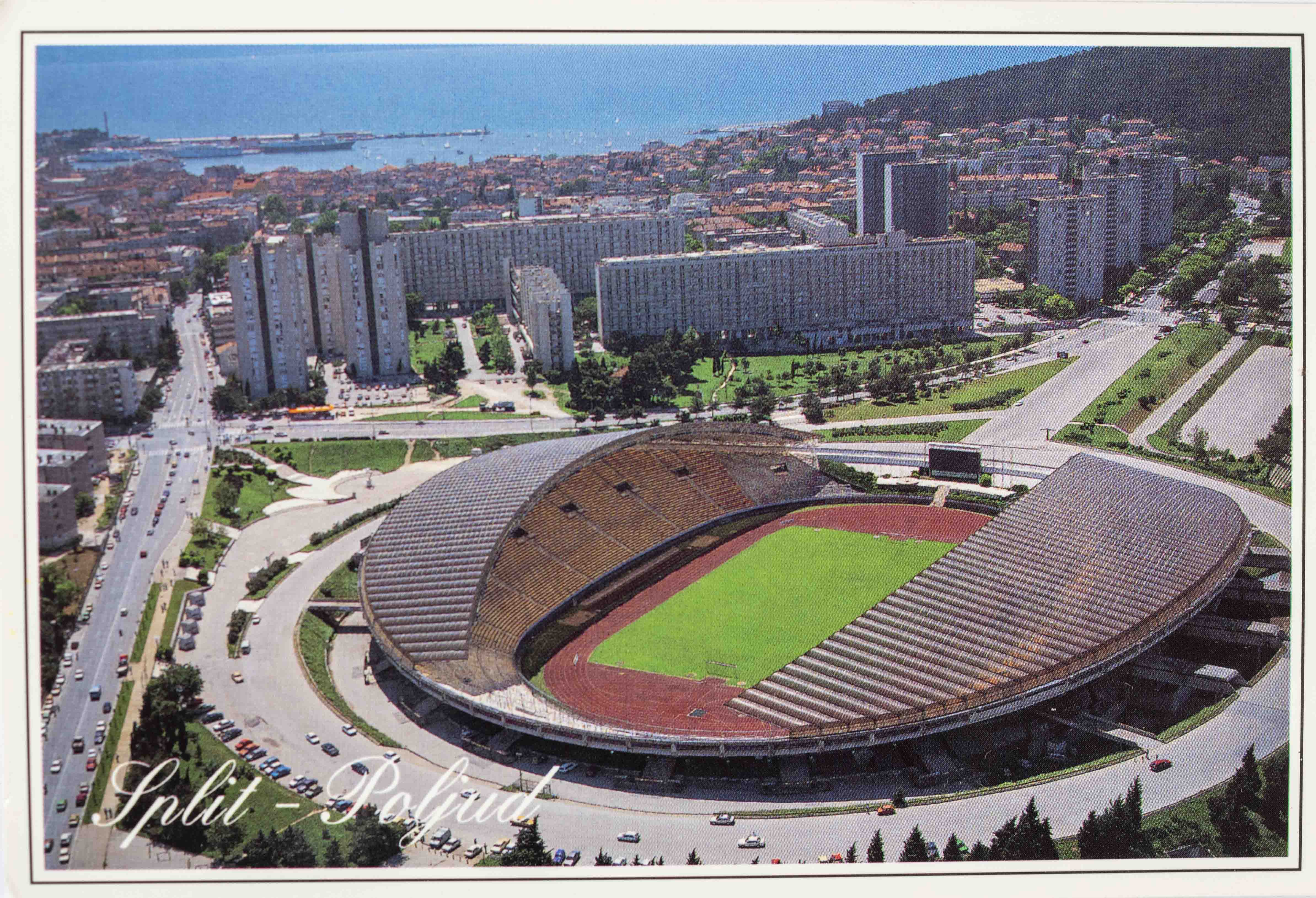 Pohlednice stadion, Split