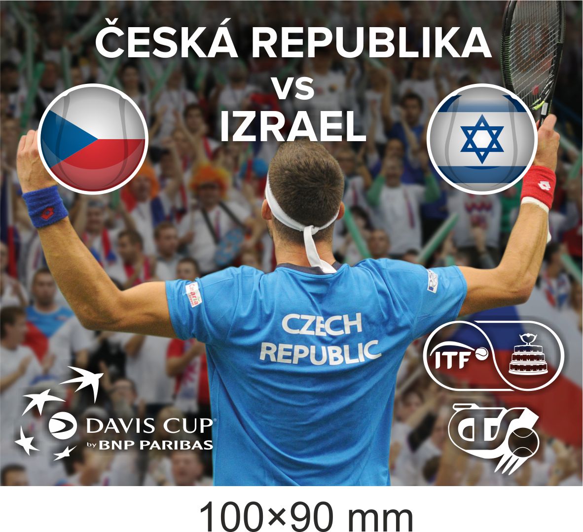 Samolepka Davis cup 2018, CZE vs. ISR