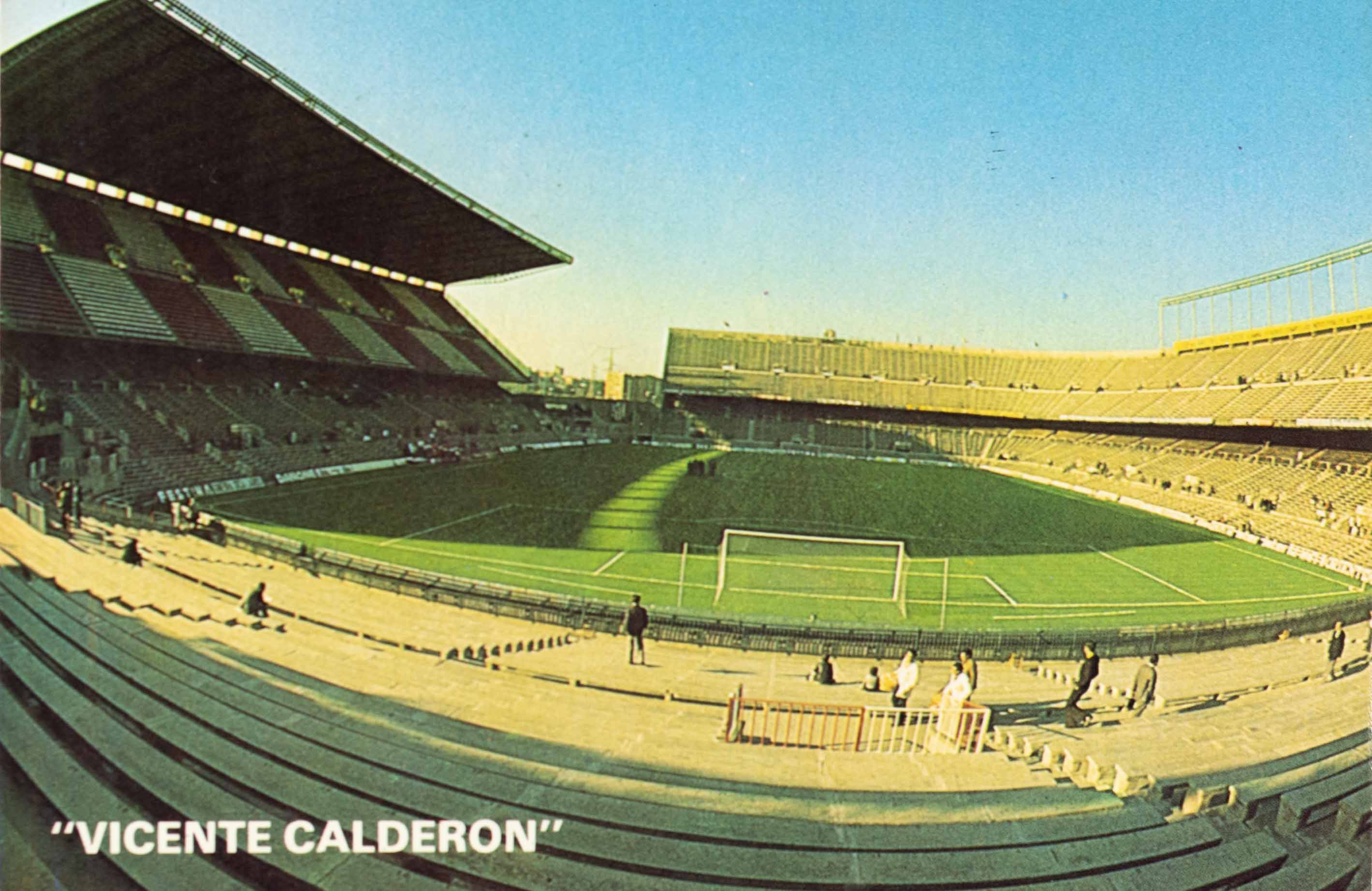 Pohlednice stadión, Vicence Calderon, Madrid