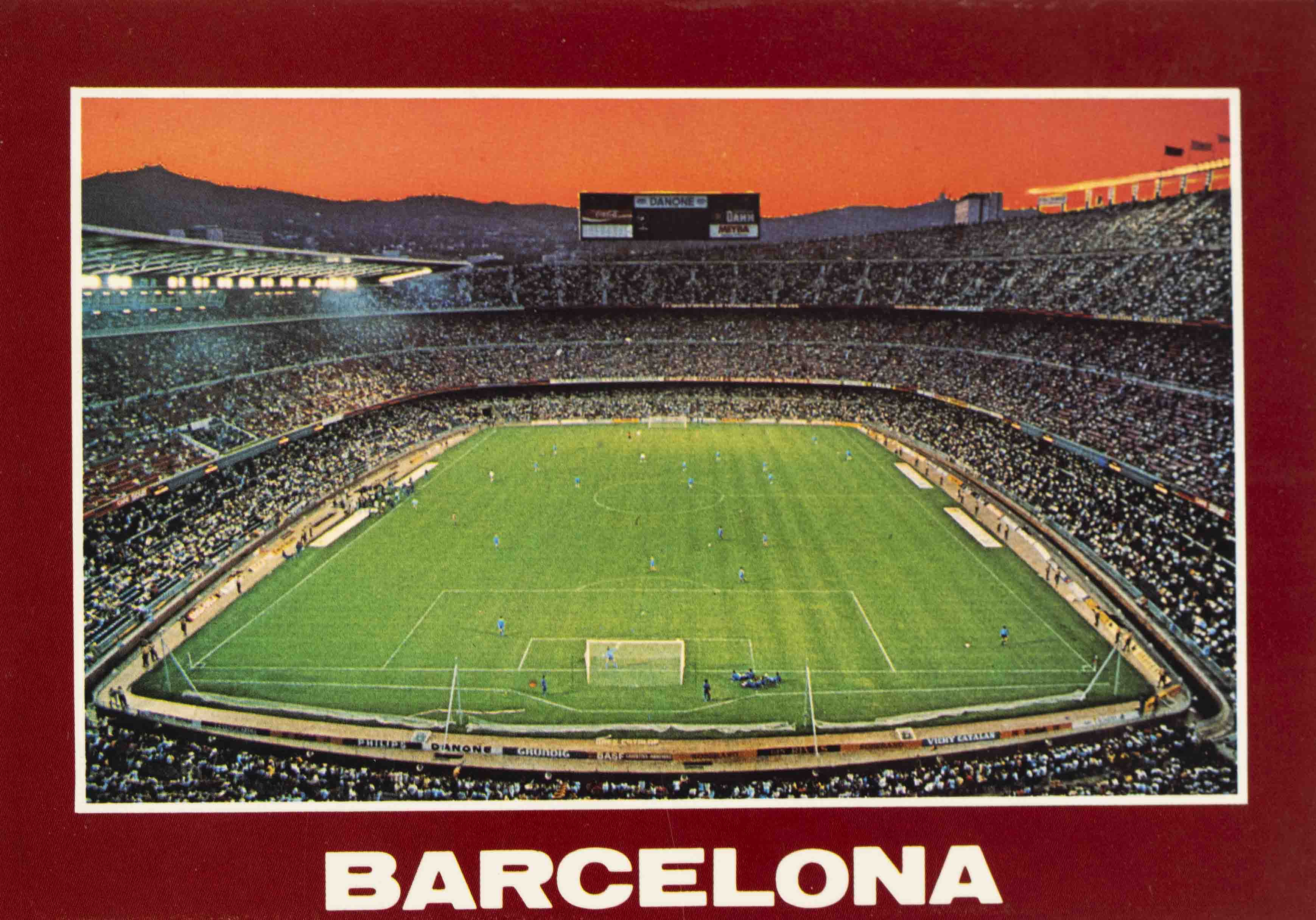 Pohlednice stadion, Barcelona, Estadi Barcelona