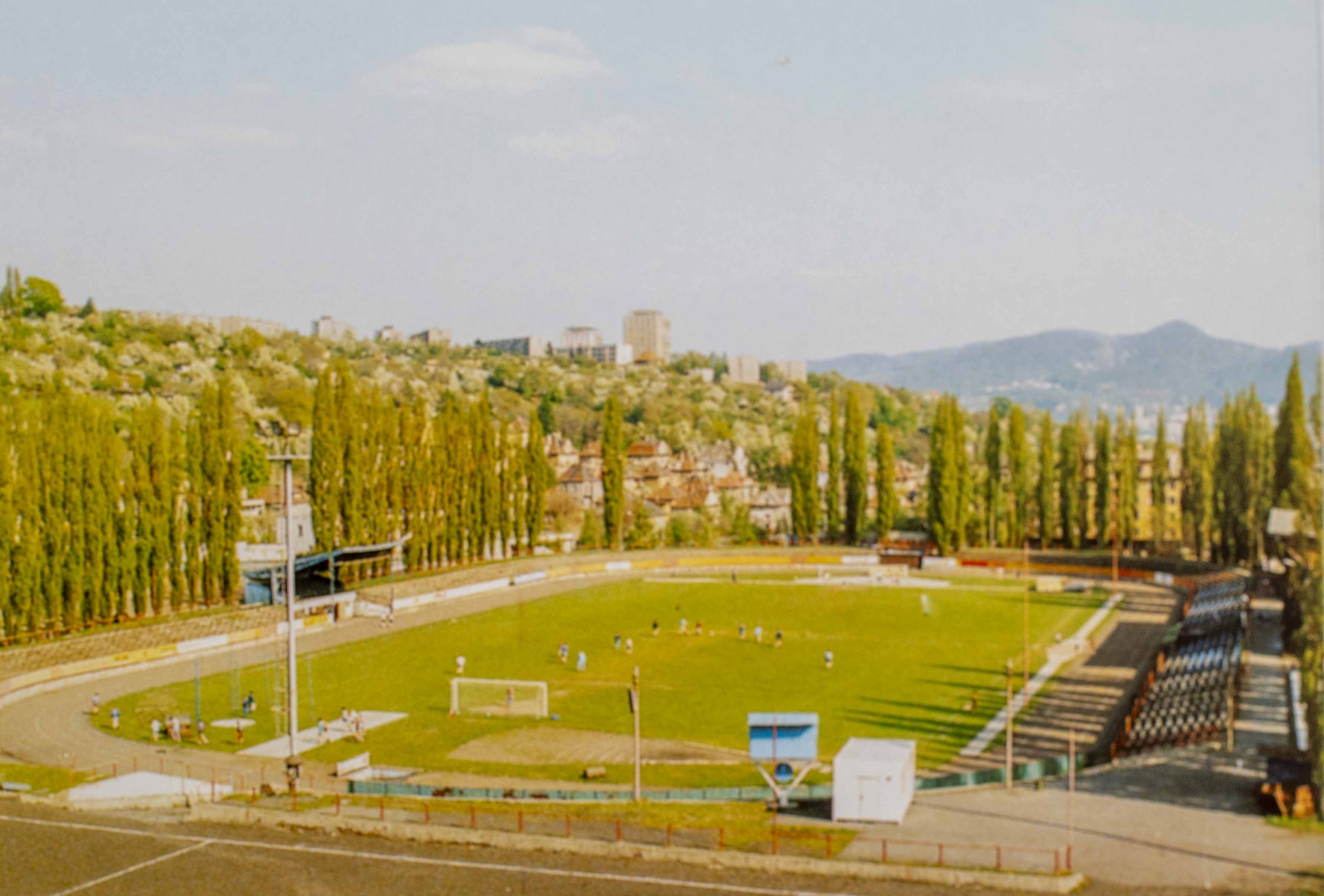 Pohlednice stadion, Ústí nad Labem, 1. máje