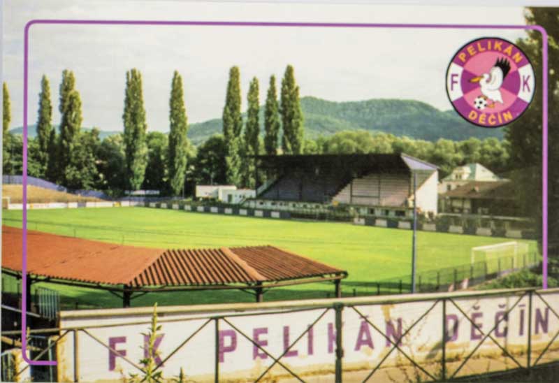Pohlednice stadion, Děčín