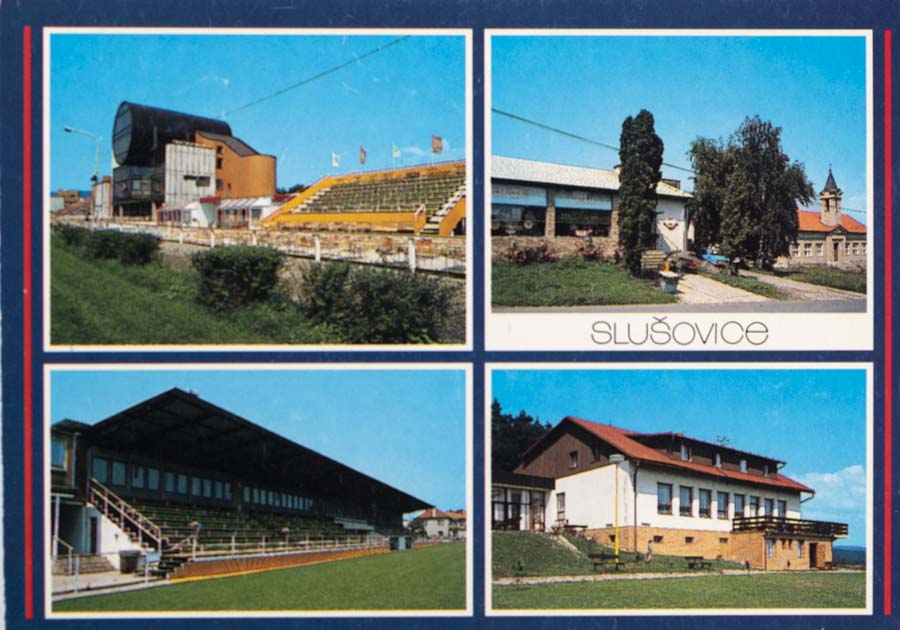 Pohlednice stadion, Slušovice