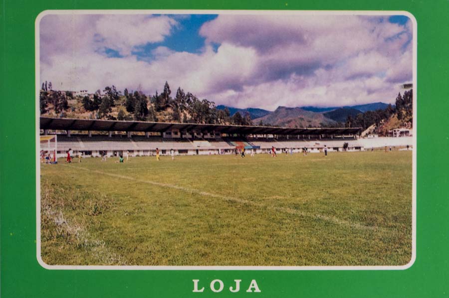 Pohlednice stadion, Loja, Ecuador
