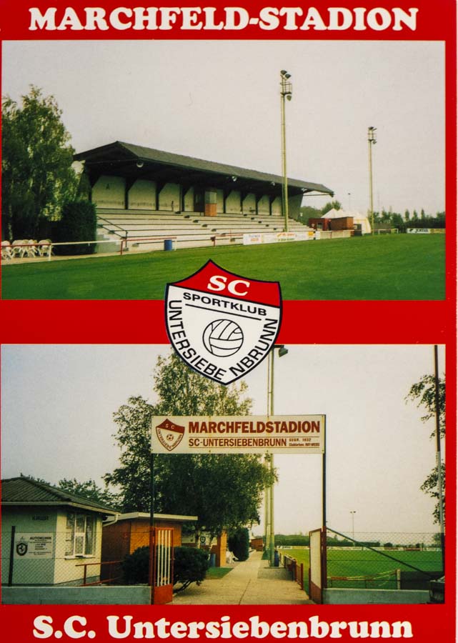 Pohlednice stadion, Marchfielůd Stadion, SC Untersiebenbrunn