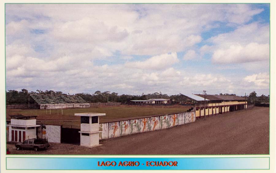 Pohlednice stadion, Lago Agrio, Ecuador