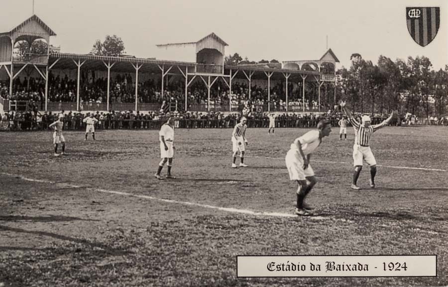 Pohlednice stadion, Curitiba, Estadio da Baixida na Aqua Verde, 1924