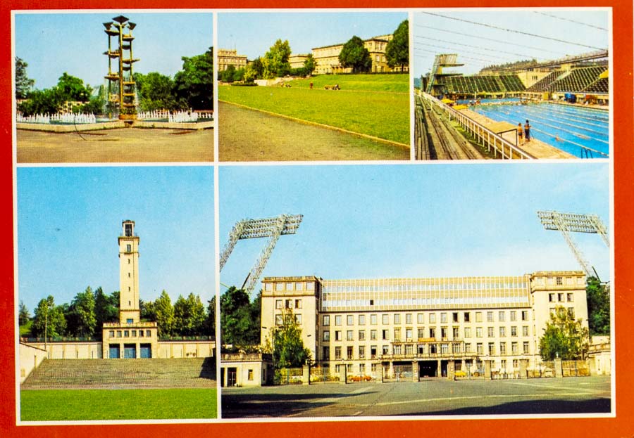 Pohlednice stadion, Messestadt Leipzig
