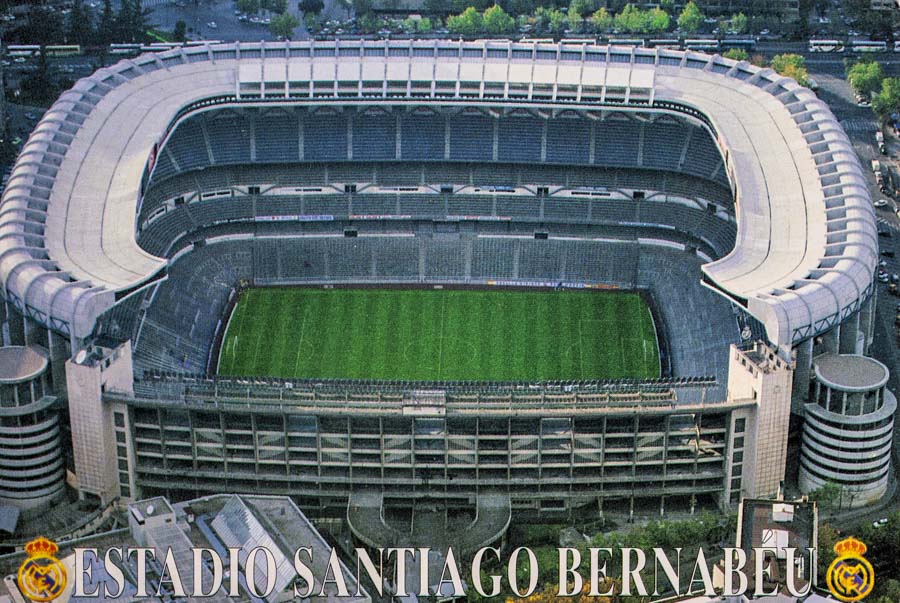 Pohlednice stadion, Madrid, Estadio Santiago Bernabeu, VF