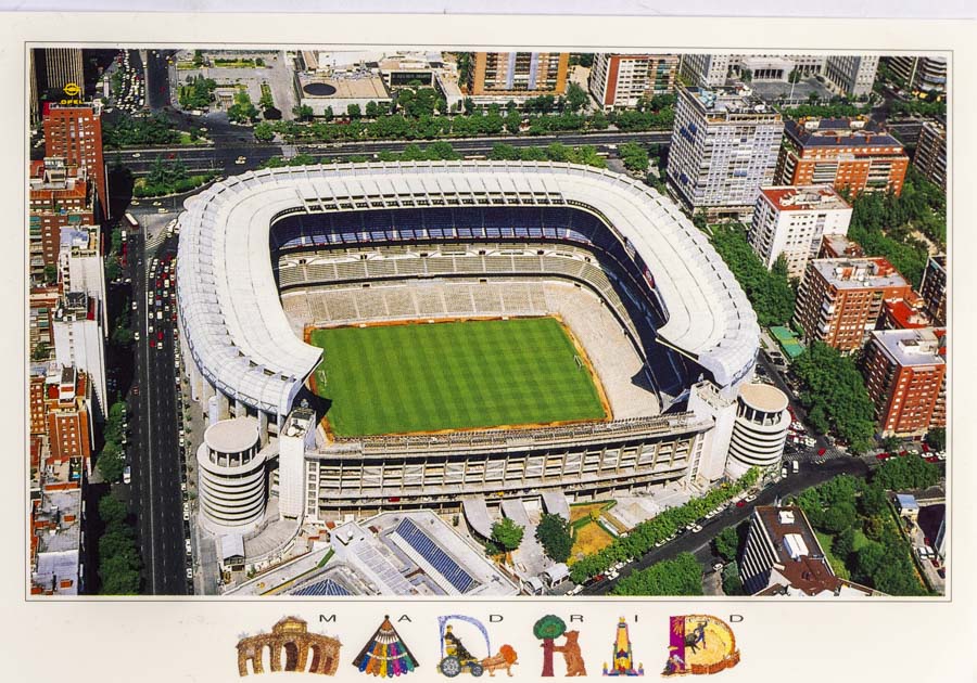 Pohlednice stadion, Madrid, Estadio Santiago Bernabeu, 507