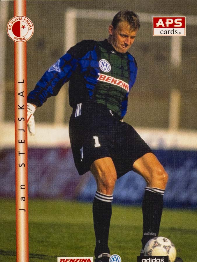 Kartička fotbal, Jan Stejskal, SK Slavia Praha, 1996