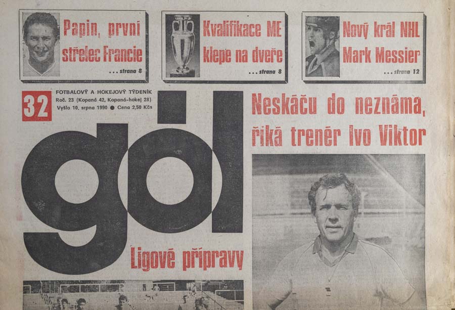 GÓL. Fotbalový a hokejový týdeník, 23/42/28/1990 č. 32