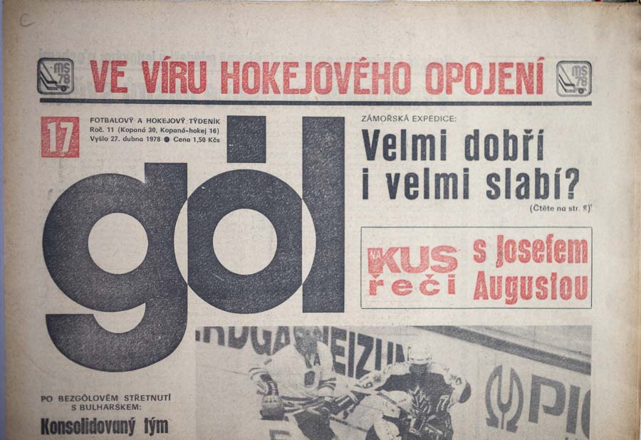 GÓL. Fotbalový a hokejový týdeník, 11/30/16/1978 č. 17