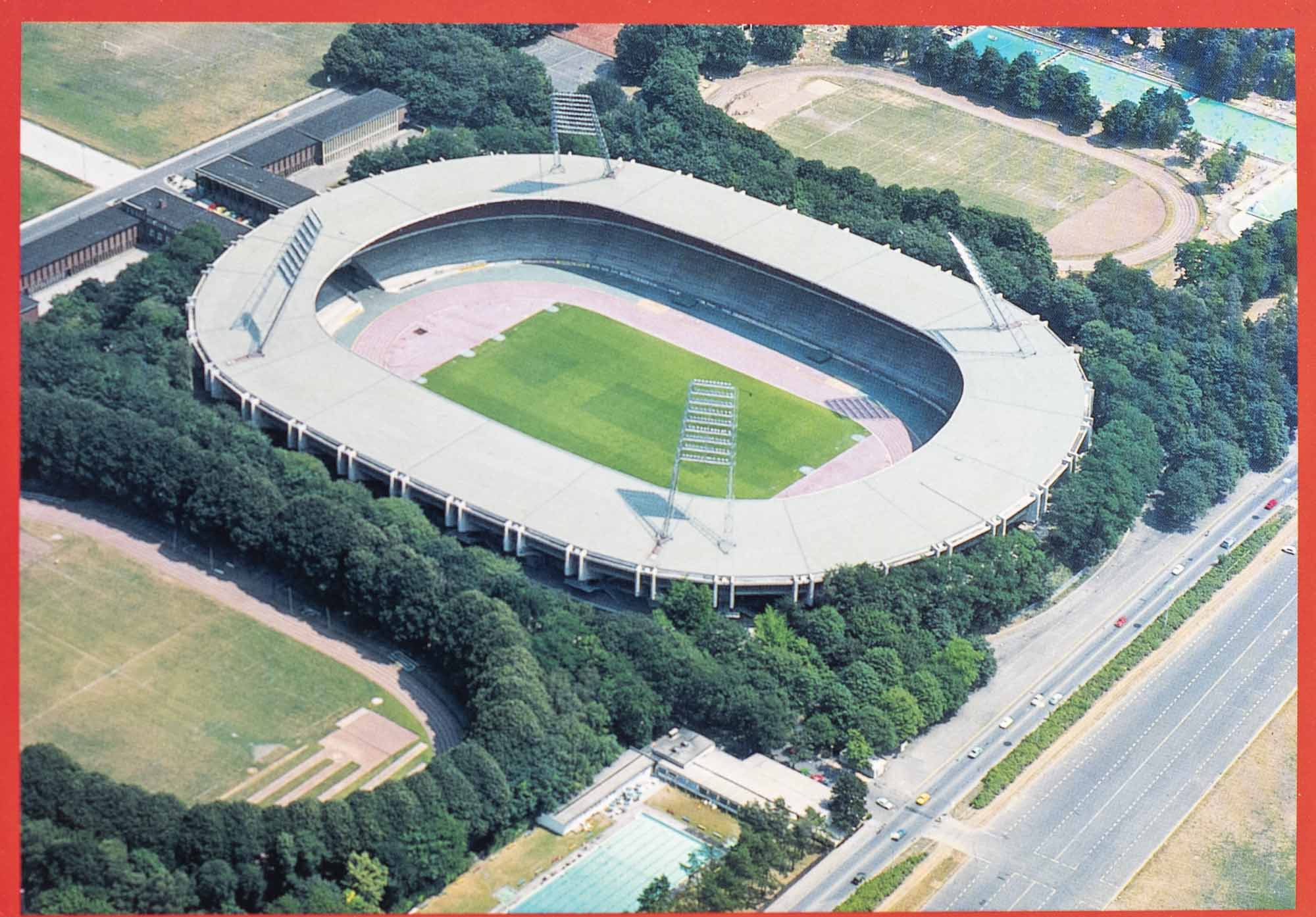 Pohlednice stadion, Koln, Mungersdorfer Stadion