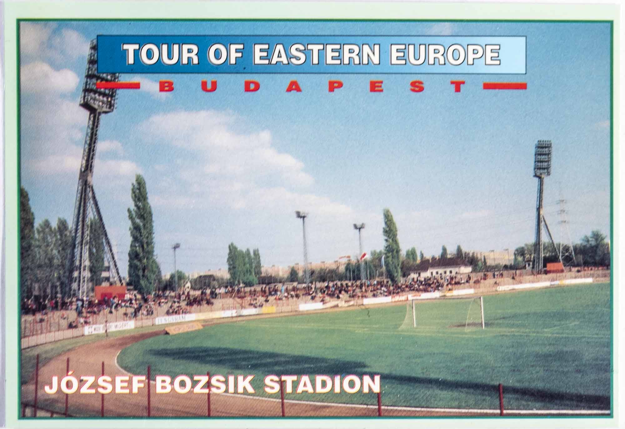 Pohlednice Stadion, Tour of Eastern Europe, Jozef Bozsik Stadion, Budapest
