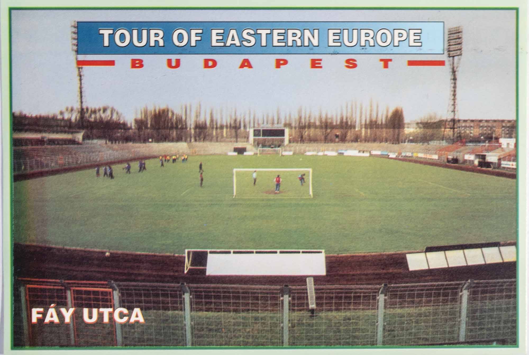 Pohlednice Stadion, Tour of Eastern Europe, Fáy UTCA, Budapest