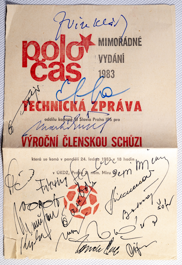 POLOČAS SLAVIA, mimořádné vydání 1983. fragment