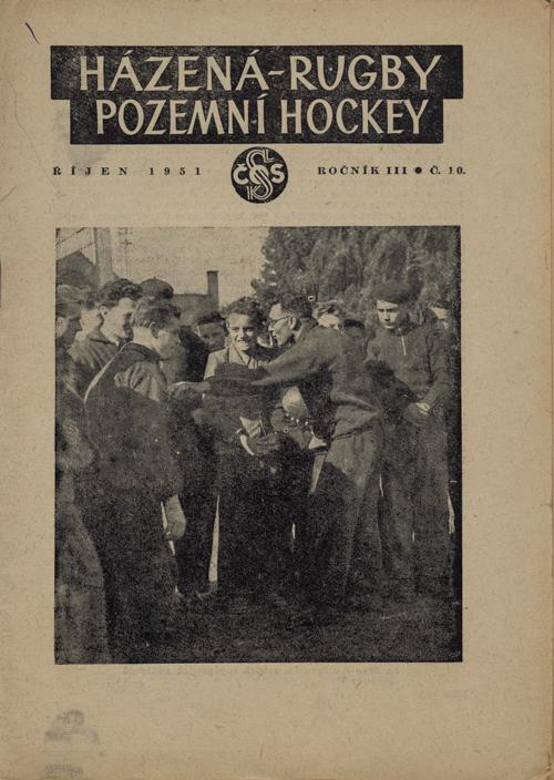 Časopis Házená-Rugby-Pozemní hockey, č.10,pozemní hockey Slavia