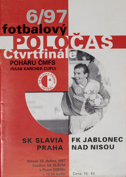 Fotbalový POLOČAS SK SLAVIA PRAHA vs. FK Jablonec, 6/97