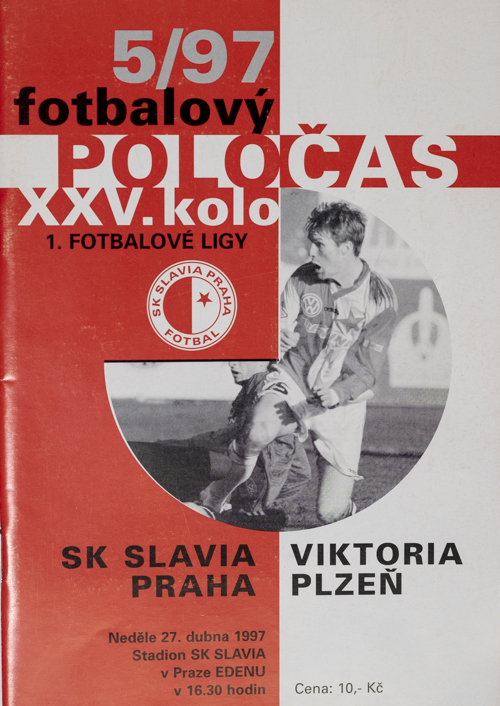 Fotbalový POLOČAS SK SLAVIA PRAHA vs. Plzeň, 5/97