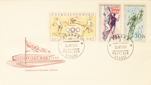 FDC Olympijský rok 1956
