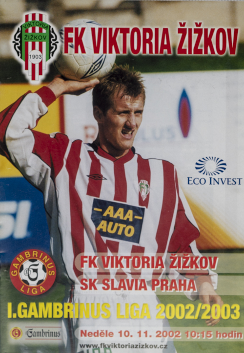 Program - FK Viktoria Žižkov vs. SK Slavia Slavia, 2002