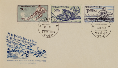 FDC MS v ledním Hokeji 1959