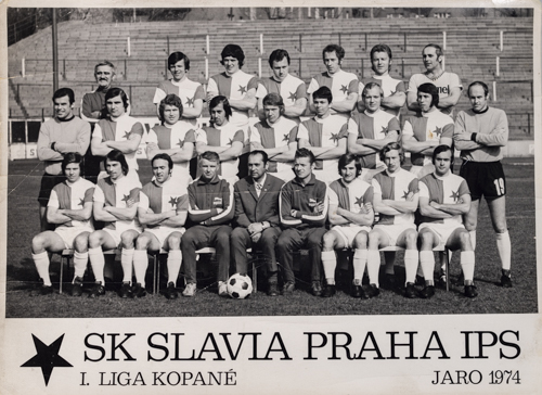 Fotografie SK Slavia Praha IPS, jaro 1974