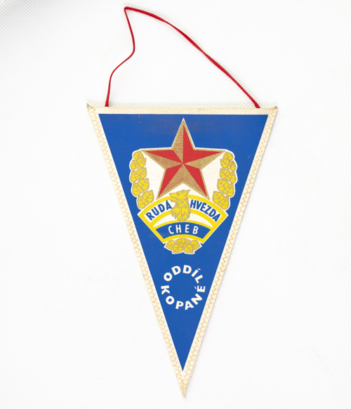 Klubová vlajka Rudá hvězda Cheb
