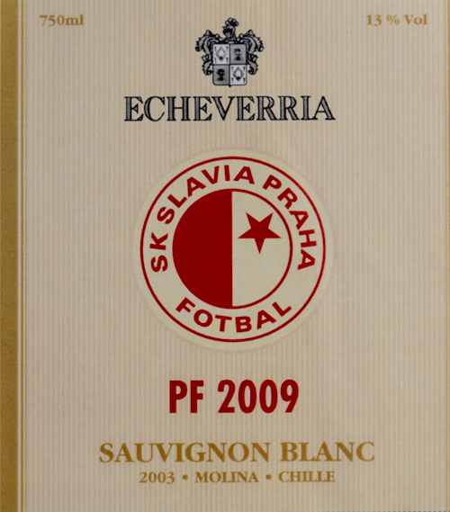Vignette PF 2009, SK Slavia Praha, Sauvignon Blanc