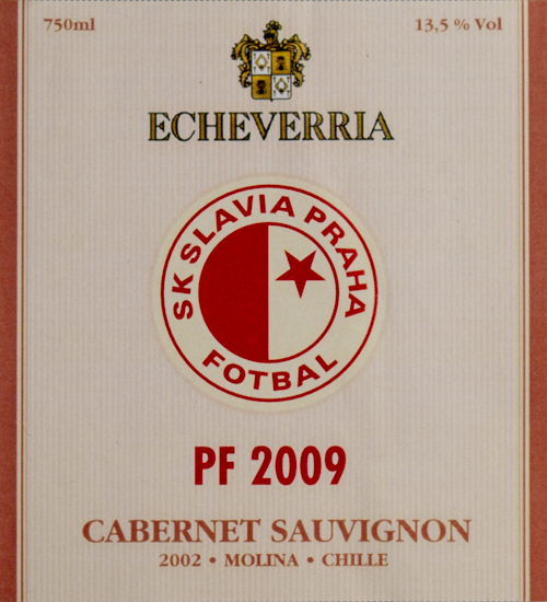 Vignette PF 2009, SK Slavia Praha, Cabernet Sauvignon