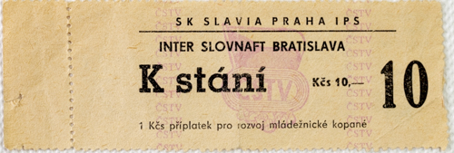 Vstupenka fotbal SK Slavia Praha IPS vs. Inter Bratislava