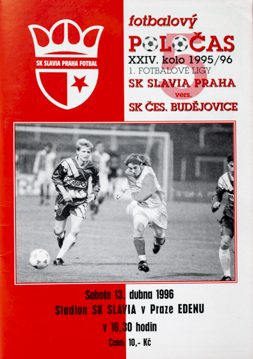 Fotbalový POLOČAS SK SLAVIA PRAHA vs. FK Čes. Budějovice , 1996 II