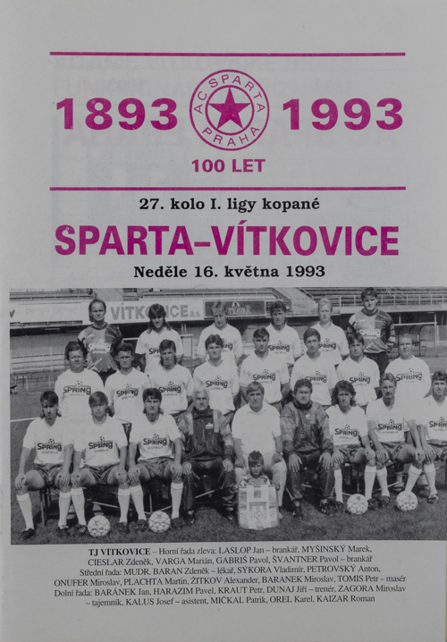 Program Sparta vs. Vítkovice, 1993