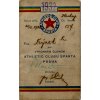 Členská legitimace Athletic clubu Sparta, 1932 (1)