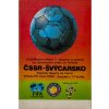 Program fotbal ČSSR vs. Švýcarsko, 1989 (1)