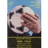 Program fotbal ČSSR vs. Itálie, 1989